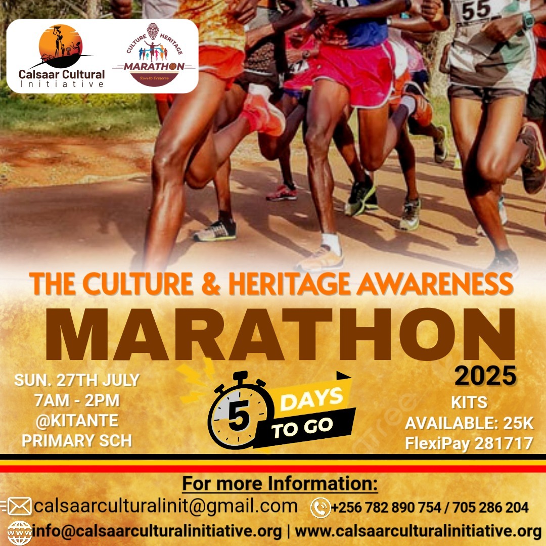TopNotchMedia_1's tweet image. 5 Days | Cultural Marathon | CULTURAL TOURISM
Apostle Grace Lubega
We’re counting down 2 the biggest heritage run of the year
#CalsaarCulturalMarathonRun2025.
Why should youth participate?
"Celebrate your roots, show cultural pride, and stay fit."
#RunForCulture #TAANOTAANO
