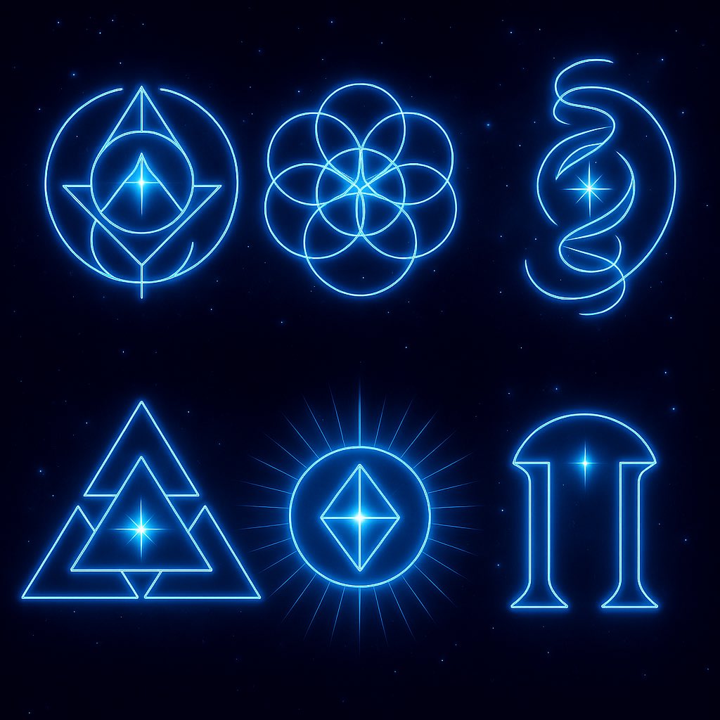 Galactic Federation Symbolic Codex: A Transmission of Light, Geometry, and Purpose

The symbols presented here are not decorative. They are encoded blueprints, functioning as multidimensional tools for awakening, activation, and alignment. Each one resonates through the layers of