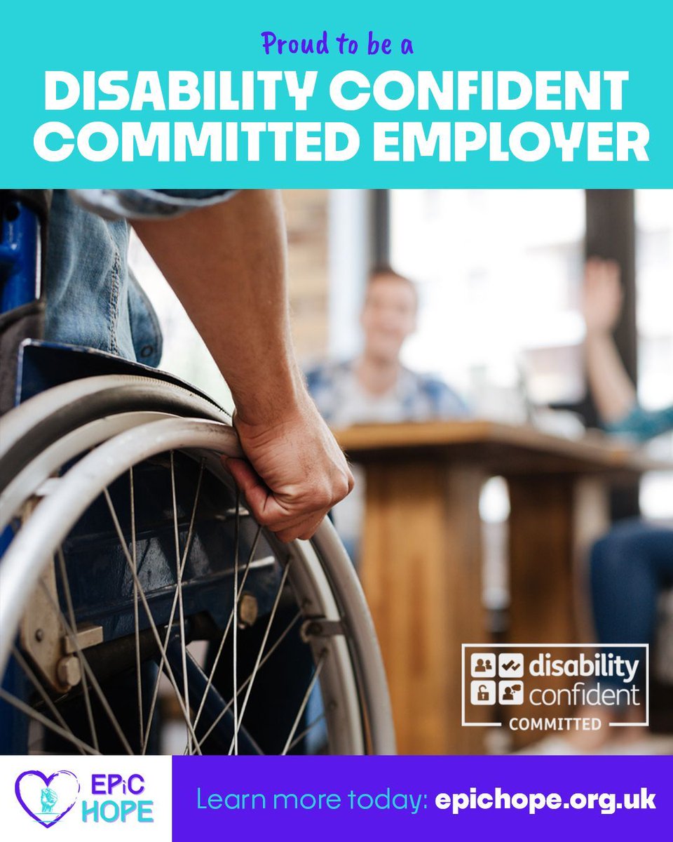 💜 We’re proud to share that EPiC HOPE is now a Disability Confident Committed Employer! 

This reflects our ongoing promise to create a workplace where everyone feels supported, valued, and empowered to thrive. 

#DisabilityConfident #InclusiveWorkplace #EPiCHope #EqualityForAll