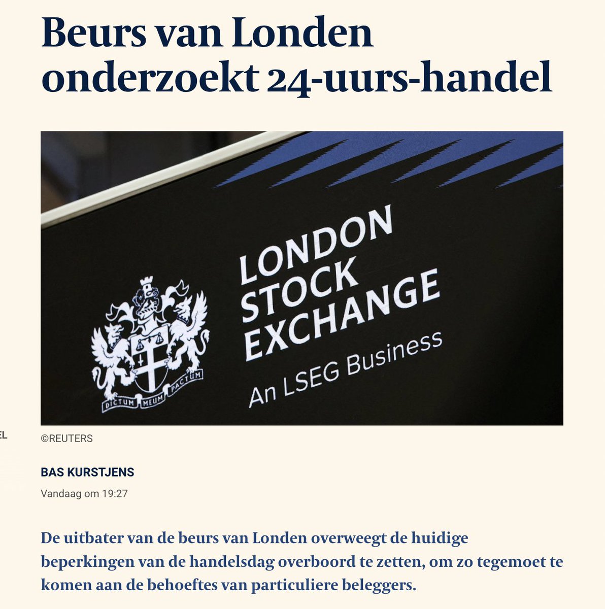 FinanceFilosoof's tweet image. Ooit gaat een 24/7 beurs er komen omdat de consument het wil. Gaat voor traders interessant worden. Insider trading is nu al moeilijk in te perken, met 24 uur handel gaat dat alleen nog erger worden.