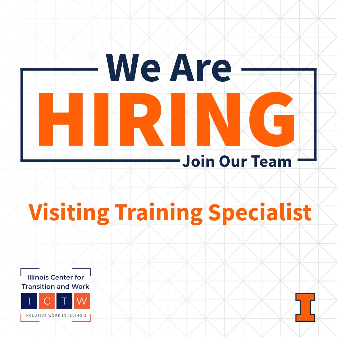 Just a few days left to apply for the Visiting Training Specialist position. If you or someone you know is interested, click the link below for a full job description and how to apply!

Apply here: bit.ly/4f4shAR