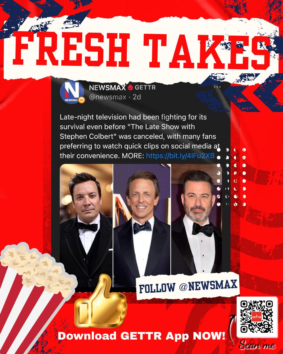 Not your usual Hollywood echo chamber.
Fresh takes, not filtered fame.
Join the conversation. Be part of the community.
Download the GETTR app NOW !