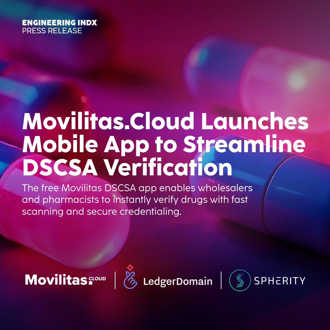 Engineering Industries eXcellence (@engineeringindx) on Twitter photo Simplify Drug Supply Chain Security Act (#DSCSA) compliance with the new Movilitas DSCSA app! Download it today to achieve instant verification, easy scanning and secure credentials.💊📱✅
Read more: indx.com/en/posts/movil…
<a href="/EngineeringSpa/">ENGINEERING GROUP</a> @EngineeringBr @Spherity <a href="/LedgerDomain/">LedgerDomain</a> Simplify Drug Supply Chain Security Act (#DSCSA) compliance with the new Movilitas DSCSA app! Download it today to achieve instant verification, easy scanning and secure credentials.💊📱✅
Read more: indx.com/en/posts/movil…
<a href="/EngineeringSpa/">ENGINEERING GROUP</a> @EngineeringBr @Spherity <a href="/LedgerDomain/">LedgerDomain</a>