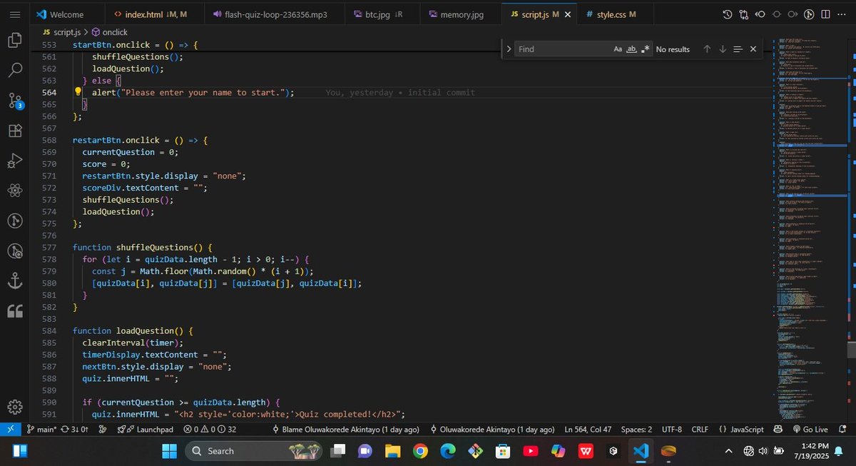 JOHNFIT47's tweet image. Almost done, guys💥💥💥🔥🔥
Would you like testing your crypto knowledge with it?
#WebDevelopment
#javadeveloper