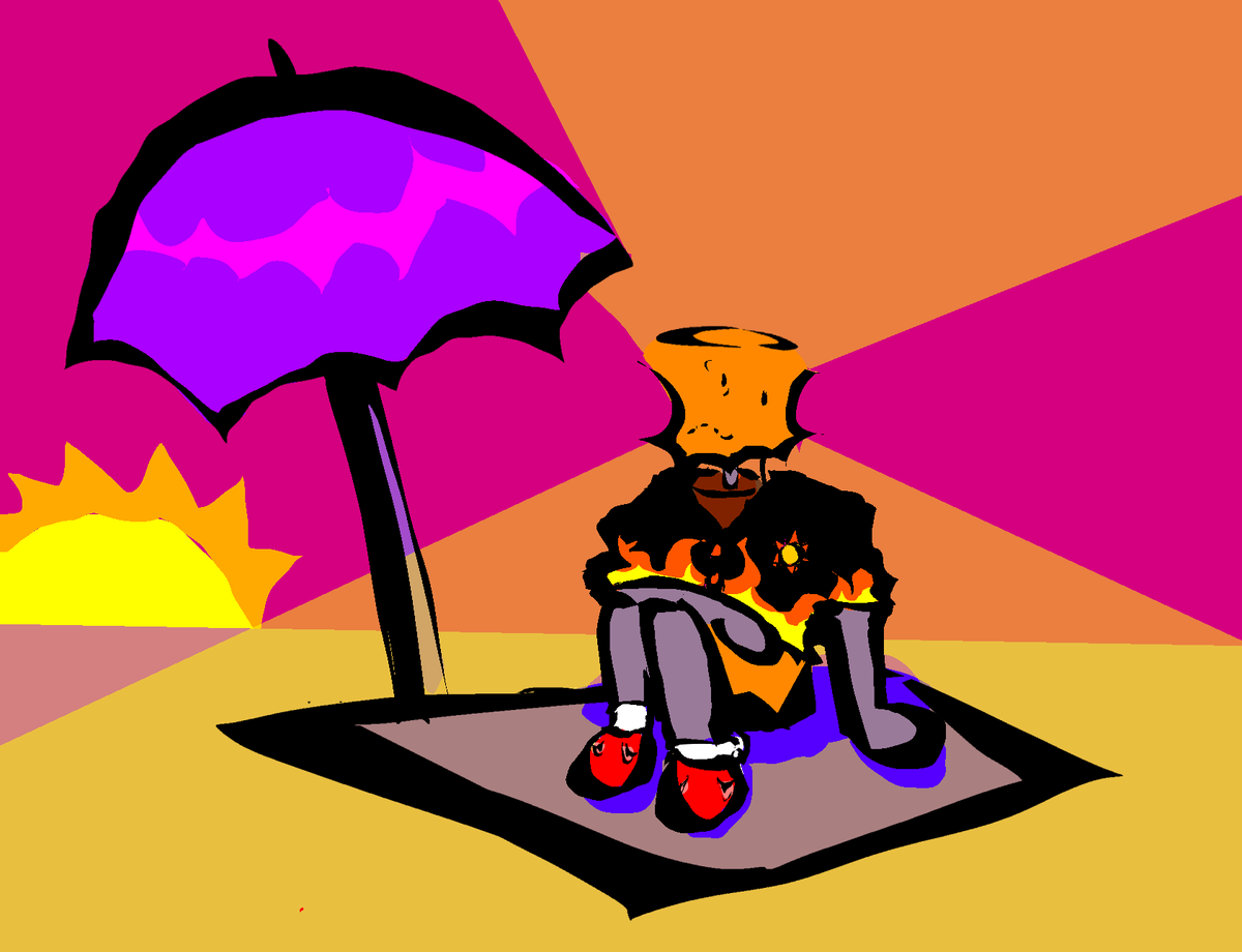 DailyLampert's tweet image. [#Regretevator] DAY 82- idk guys i keep beachposting summerslop (-🪤)