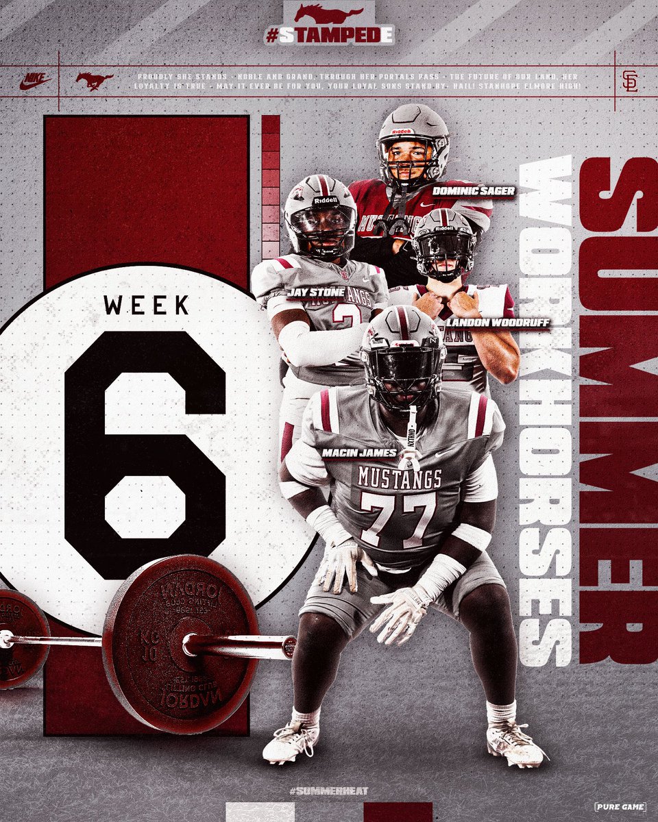 Week 6 #WorkHorses #SummerHeat #StampedE
