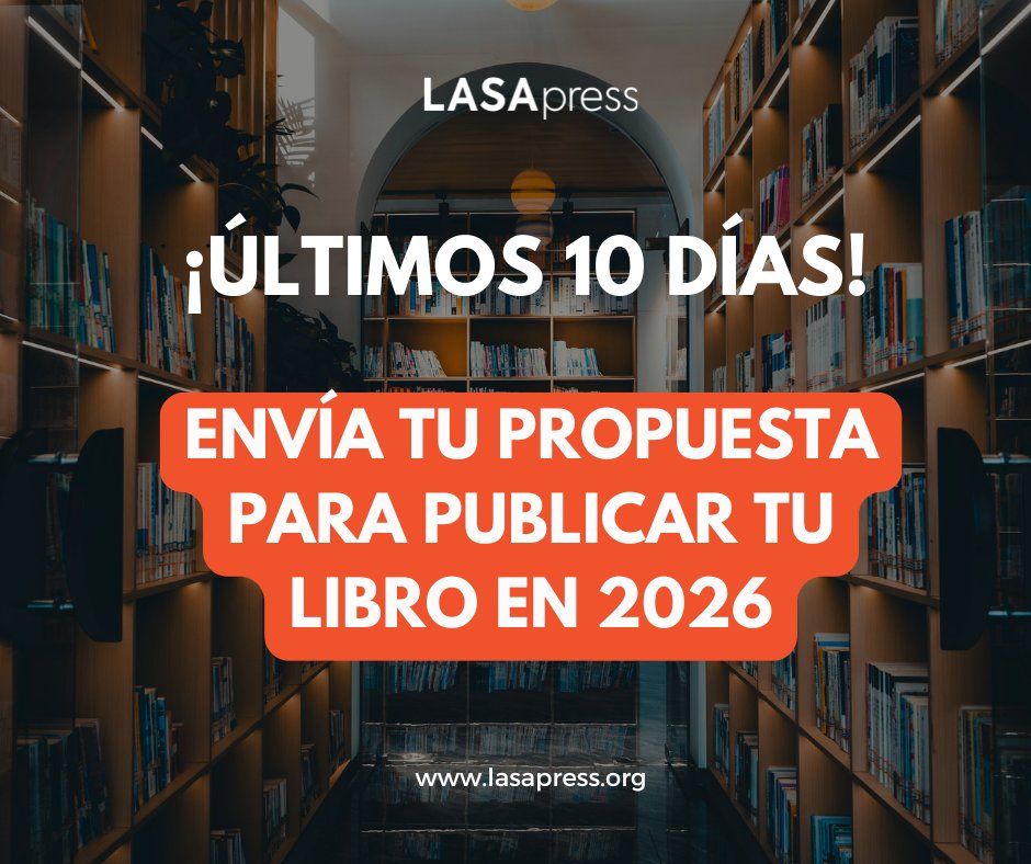 LASAPress's tweet image. 📢 ¡Últimos 10 días para postular tu libro con LASApress!

¿Tienes una investigación original sobre América Latina?
Esta es tu oportunidad de publicarla en 2026 

📝 Envía tu propuesta antes del 31 de julio de 2025

lasapress.org

#LASApress #FocusOnLatinAmerica