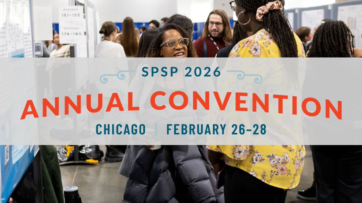 SPSPnews's tweet image. There's still time to join #SPSP2026! 🎯 Poster and roundtable submissions will stay open until September 18!
📊 Posters: 60-minute interactive sessions
💭 Roundtables: 70-minute discussion sessions (no data needed!)
Submit: ow.ly/BPv750WsBgm