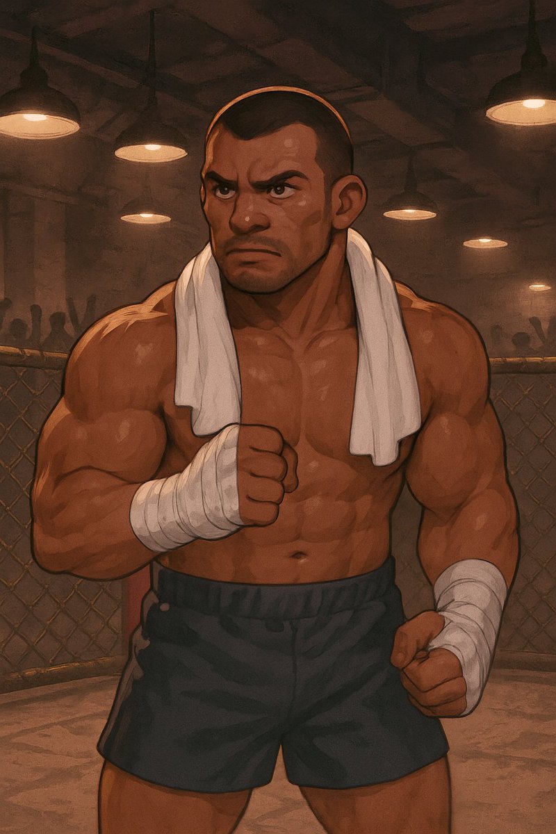 HUNK69_'s tweet photo. Marcus competes in fighting match💦 #Bara #MuscleArt #CuteAndStrong #FanArt https://t.co/qOIEfC0BL6