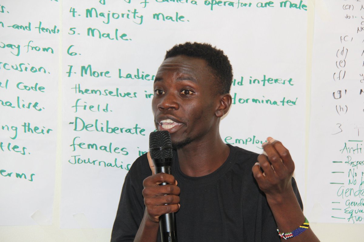 “When do editors ever ask female reporters what beats they want to cover? The assumption is always that hard news is for men.”
 Ariku Gilbert, Access FM Arua
#InclusiveMedia #UMWA #MediaForAll