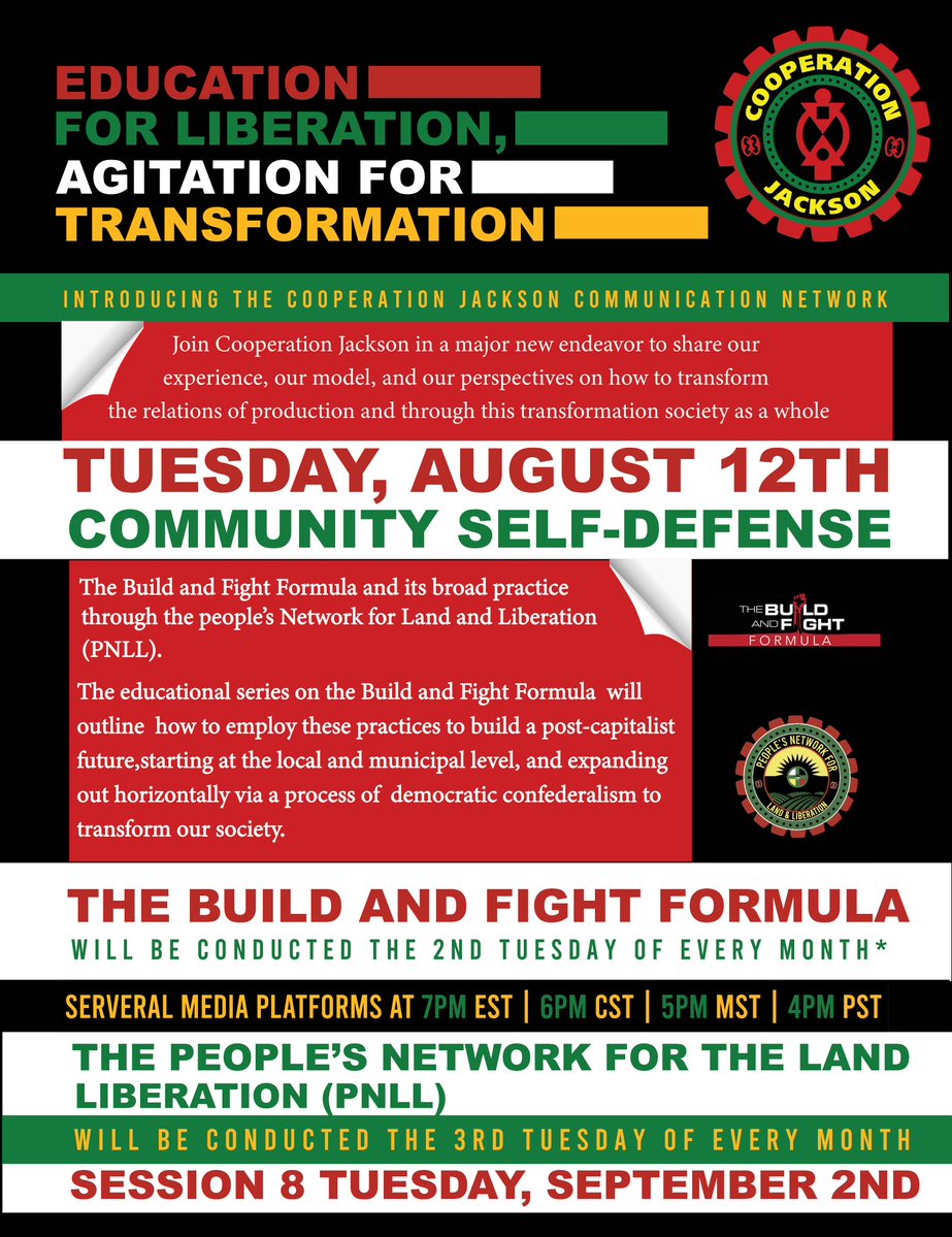 Kali_Akuno's tweet image. Mark your calendars. Given the nature of the times, you won't want to miss this. #BuildAndFight #GetOrganized #BuildTheAlternative