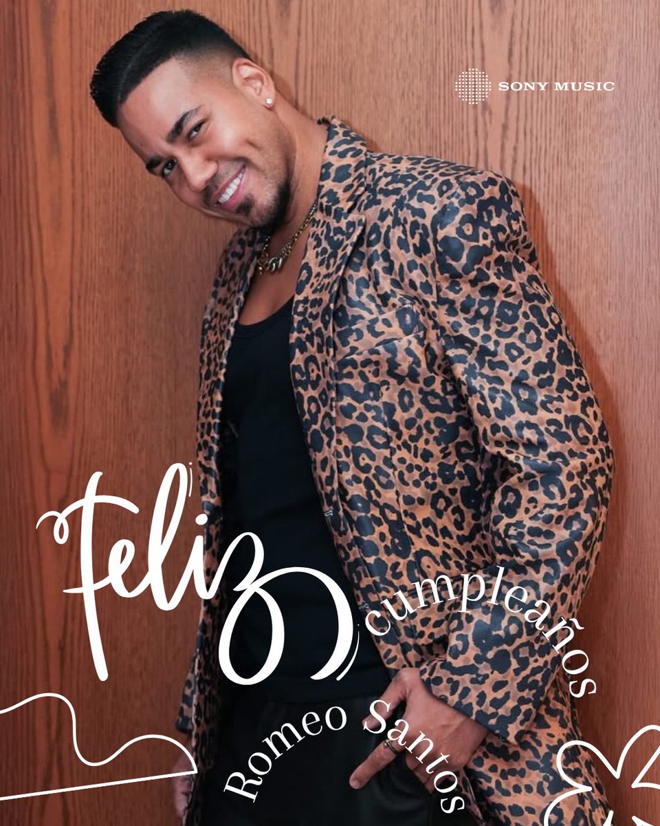 sonymusicca's tweet image. The King 👑 ❤️🎶
¡Feliz cumpleaños @RomeoSantosPage !
¿Cuál es tu canción favorita?
#RomeoSantos