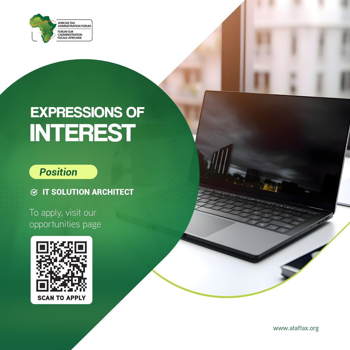 ATAFtax's tweet image. Request for expression of interest:
We are inviting applications for expressions of interest for an IT Solution Architect.
🔗 Apply here: ataftax.org/careers/
#ATAF
#Opportunities