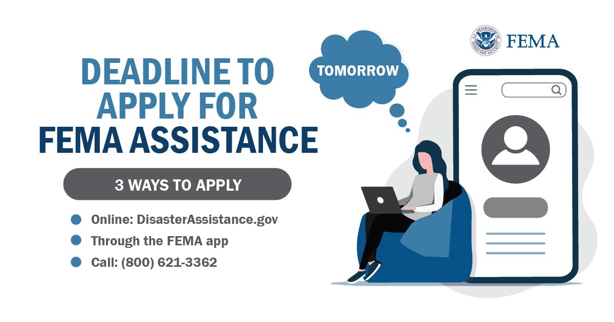 FEMARegion6's tweet image. 🚨OKLAHOMA: Tomorrow, July 22 is the last day for residents affected by March wildfires to apply for FEMA assistance! Homeowners and renters in Cleveland, Creek, Lincoln, Logan, Oklahoma, Pawnee, and Payne counties can apply until 11:59 p.m.
Learn more: fema.gov/press-release/…