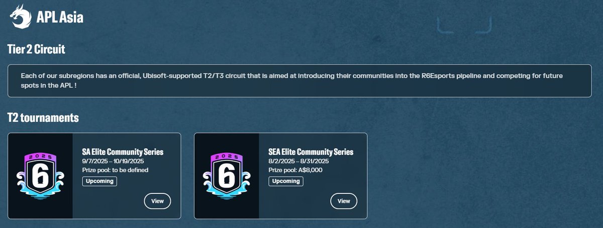 For South Asian players, SA ECS will run from September 7 to October 19🔥