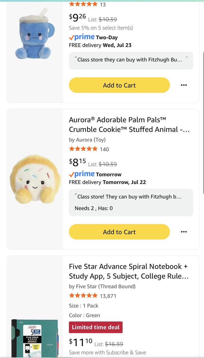 Sabrina Fitzhugh (@fitzhughsabrina) on Twitter photo Good Morning! My middle schoolers love the Palm pals in my class store for Fitzhugh bucks! I added in these few that I donโt have. Rt <a href="/KierstenWarren/">Kiersten Warren</a> <a href="/craignewmark/">craig newmark</a> <a href="/SenateTim/">F*ck Trump!</a> spread the word. amazon.com/hz/wishlist/lsโฆ Good Morning! My middle schoolers love the Palm pals in my class store for Fitzhugh bucks! I added in these few that I donโt have. Rt <a href="/KierstenWarren/">Kiersten Warren</a> <a href="/craignewmark/">craig newmark</a> <a href="/SenateTim/">F*ck Trump!</a> spread the word. amazon.com/hz/wishlist/lsโฆ