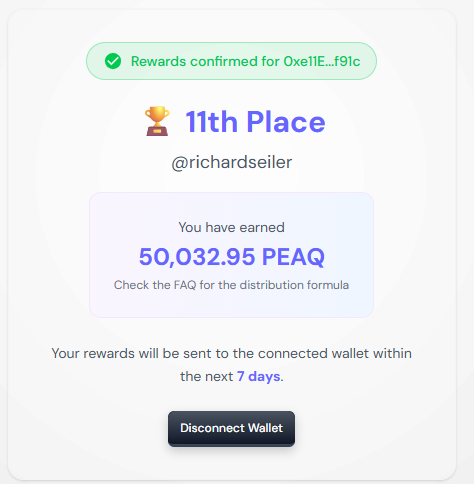 richardseiler's tweet image. Community in motion. $PEAQ
And also good seeing @KaitoAI working well irl
We continue to grind.
