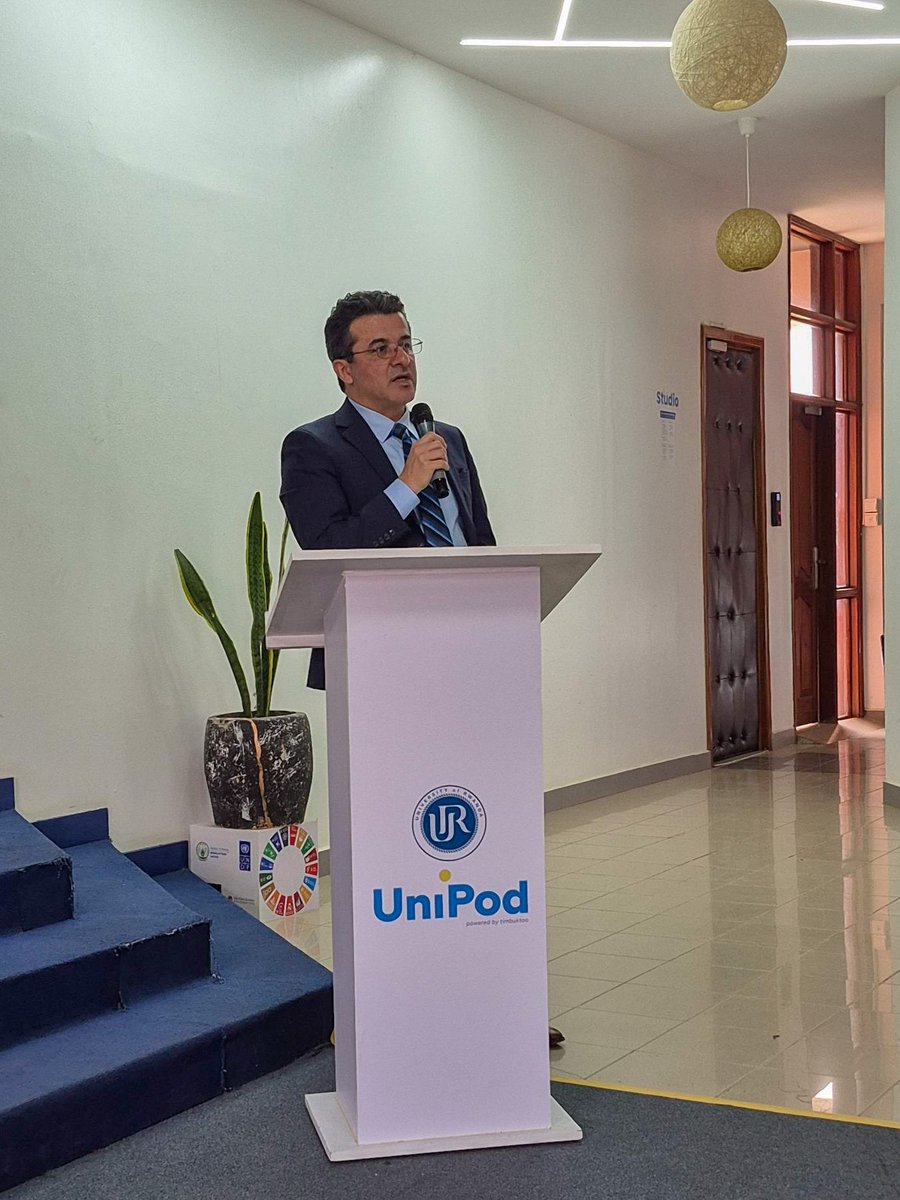 ECEflorida's tweet image. Drs. Tehranipoor, Bobda, and Farahmandi are traveling through Rwanda and Kenya, making connections and sparking collaborations with prominent universities in the area. They're speaking with students at the
@Uni_Rwanda 's ACE IoT program.