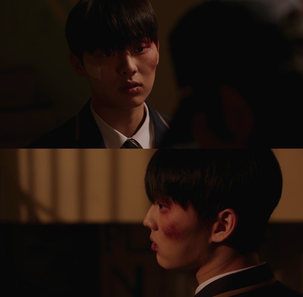 _lanmong's tweet image. 교복입은 최현욱만 세 번 봤지만
그 중에 가장 좋았던 얼굴은 여기였음
줘터지고 지겹고 끝나지 않는 불행에 사는 소년 얼굴