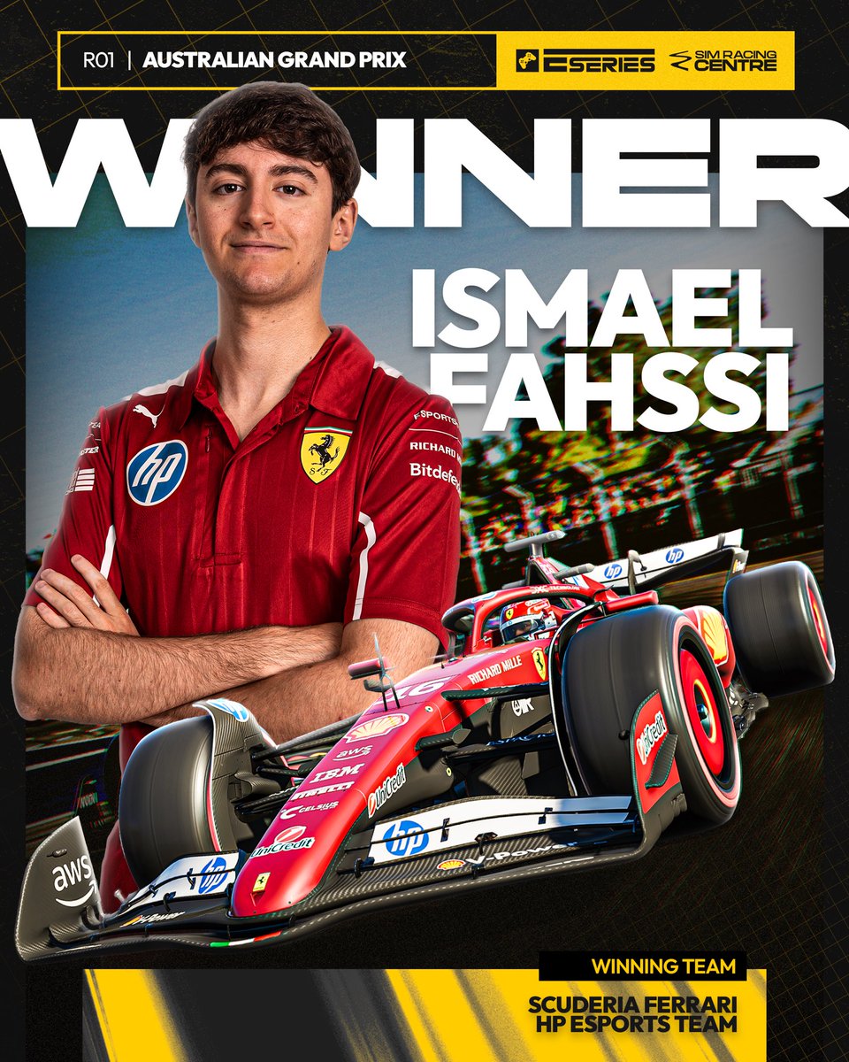 .<a href="/ismaelfahssi_/">Ismael Fahssi</a> on top in the E Series S6 opener 👏 

After post-race penalties, the new <a href="/FerrariEsports/">Ferrari Esports</a> driver takes the win ahead of <a href="/MatthijsvErven/">Matthijs van Erven</a> 👊 

#PSGLESeries