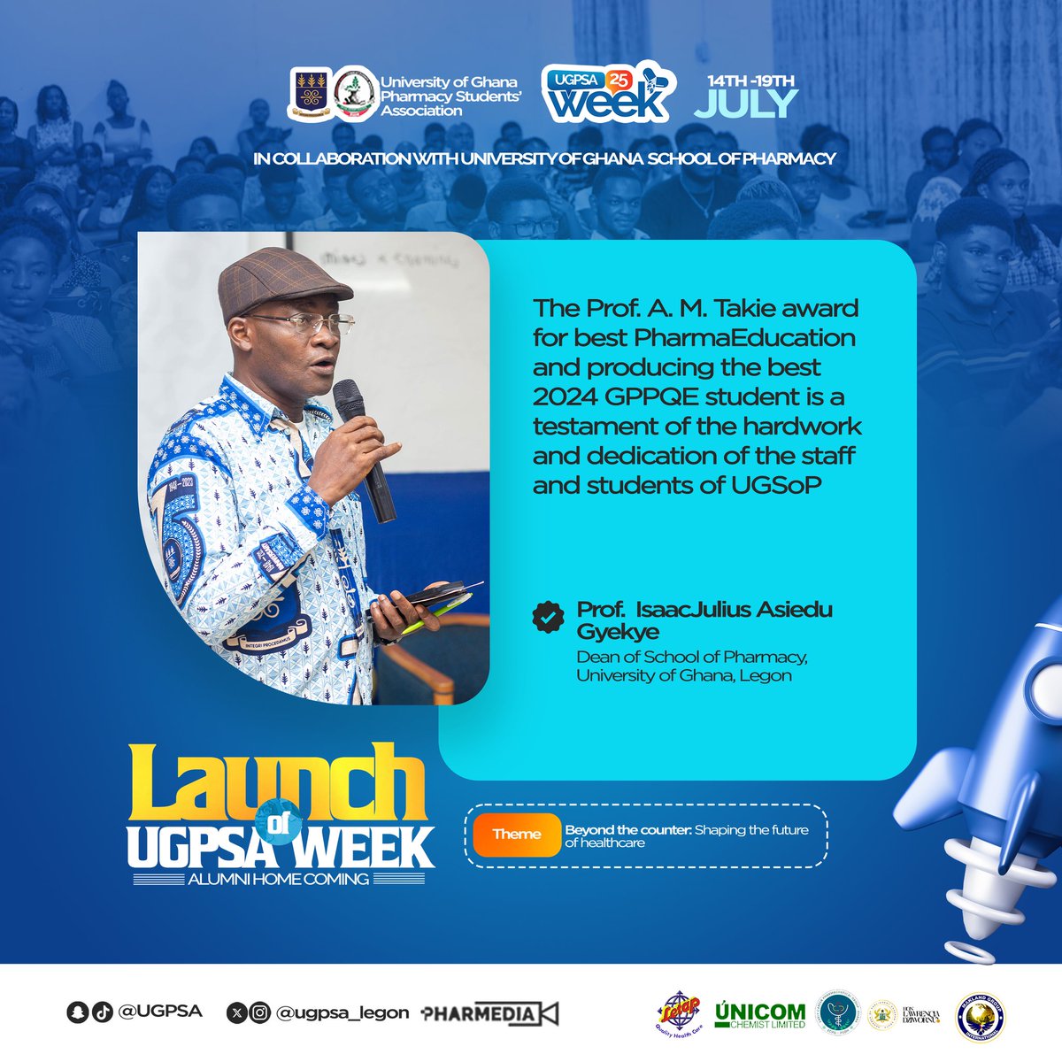 UGPSAlegon's tweet image. Excerpts live from the the alumni homecoming launch🚀🔥

#UGPSAWEEK #AlumniHomecoming
#ugpsalegon

📸 Powered by Pharmedia