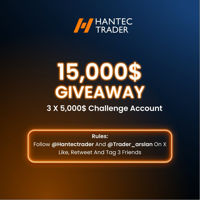 ArslanTrades (@trader_arslan) on Twitter photo 🎉 GIVEAWAY TIME! 🎉
We're giving away 3x5k accounts!
To enter:
1️⃣ Follow
<a href="/HantecTrader/">Hantec Trader</a> , <a href="/trader_arslan/">ArslanTrades</a> & <a href="/trap_hunter19/">The Trap Hunter</a>
2️⃣ Like and Repost
3️⃣ Tag 3 trader friends
⏰ Hurry! 72 HOURS ONLY!⏰ 🎉 GIVEAWAY TIME! 🎉
We're giving away 3x5k accounts!
To enter:
1️⃣ Follow
<a href="/HantecTrader/">Hantec Trader</a> , <a href="/trader_arslan/">ArslanTrades</a> & <a href="/trap_hunter19/">The Trap Hunter</a>
2️⃣ Like and Repost
3️⃣ Tag 3 trader friends
⏰ Hurry! 72 HOURS ONLY!⏰