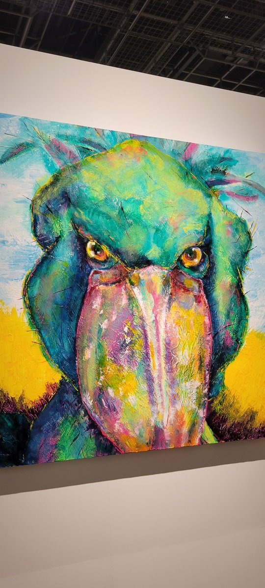 ChobiSonoe's tweet image. NTN クレドホールで開催中の『動物画家 石村嘉成の世界』展に行ってきたぁー‼️
母さんの希望だったけどホントよかったよ!😭✨
しかもご本人が在廊中だったようで(!!)会場にフラッと現れ絵と一緒に写真も撮れたしお父様との2ショットも撮らせてもらえました🥹✌️
絵…すごいでしょ…すごいとしか…🥹✨