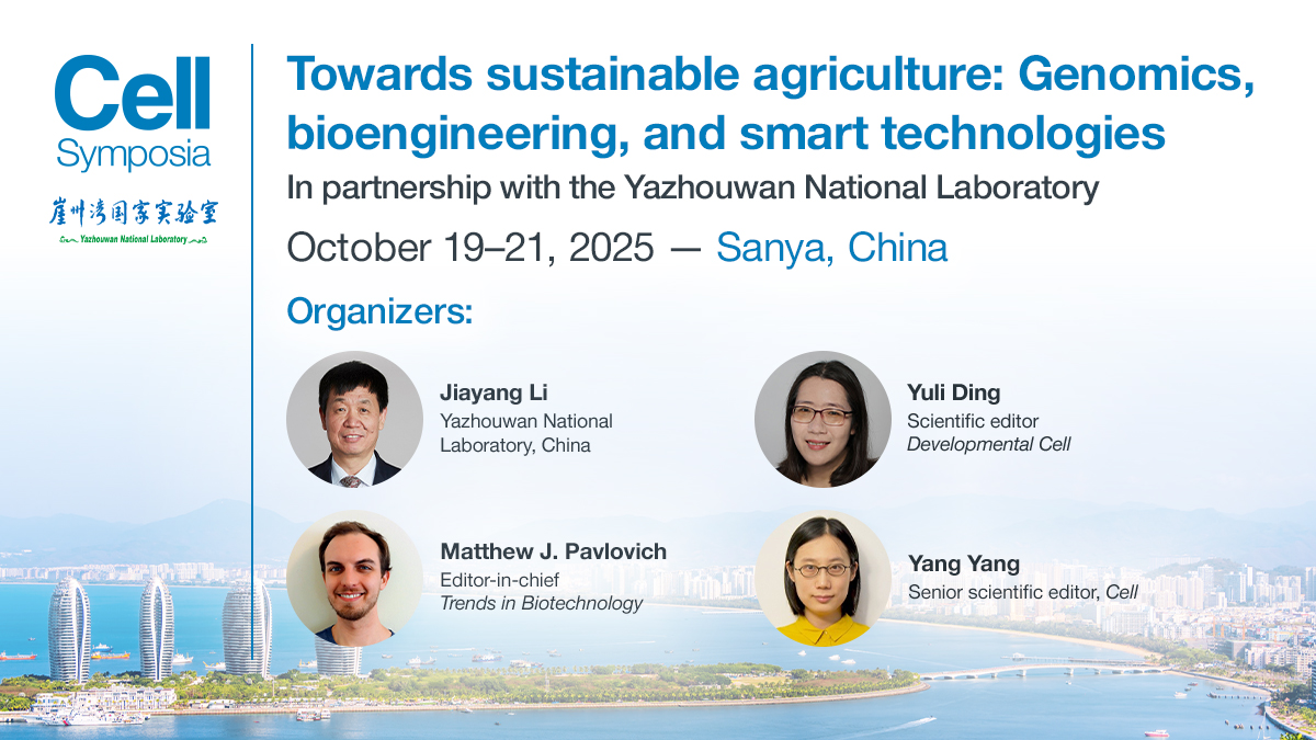 CellCellPress's tweet image. Cutting-edge research in sustainable ag deserves international attention.
At #CSSustainAgri2025, present your work, meet editors & hear from global leaders.
- Late-breaking posters welcome
- Early bird ends Aug 8
@CellSymposia | Oct 19–21, Sanya
hubs.li/Q03y1h-30