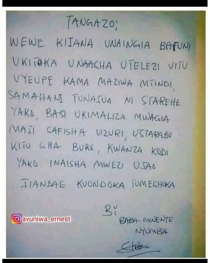 Mwenye nyumba anavyoelezea kama ajui kitu kumbe anajua Kila kitu