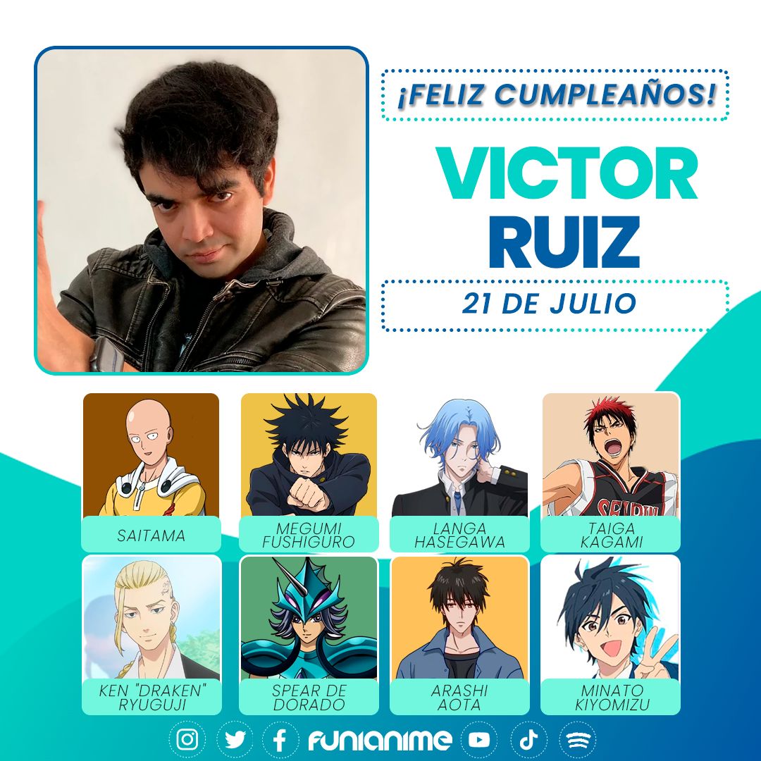 🥳🎈 El talentoso y muy querido actor de doblaje Víctor Ruiz está de cumpleaños. ¡Muchas felicidades! 🎈🥳 <a href="/elvicruiz/">Víctor Ruiz</a>