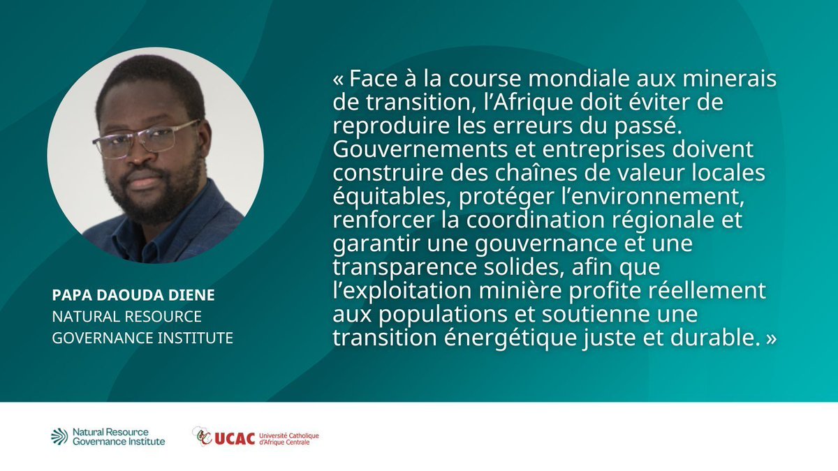 Les richesses minérales de l'Afrique offrent une opportunité importante pour les pays riches en ressources, mais leur croissance durable dépend de leur gestion.

Lors de l'Université d'été de l'Afrique francophone, Papa Daouda Diene a expliqué comment la transition énergétique