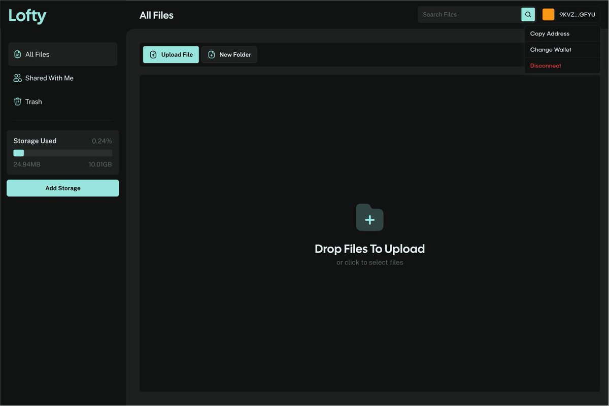 trylofty's tweet image. Store data on @irys_xyz with Lofty's clean and sleek UI. 

Lofty.so