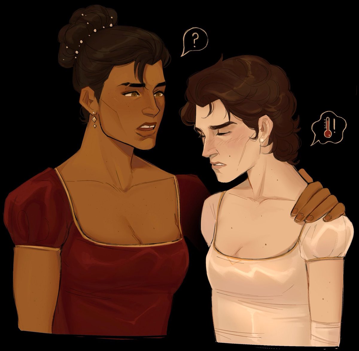 day 2 regency/gala #Yurijayvikweek always kinda wondered if all the candles made everything super hot