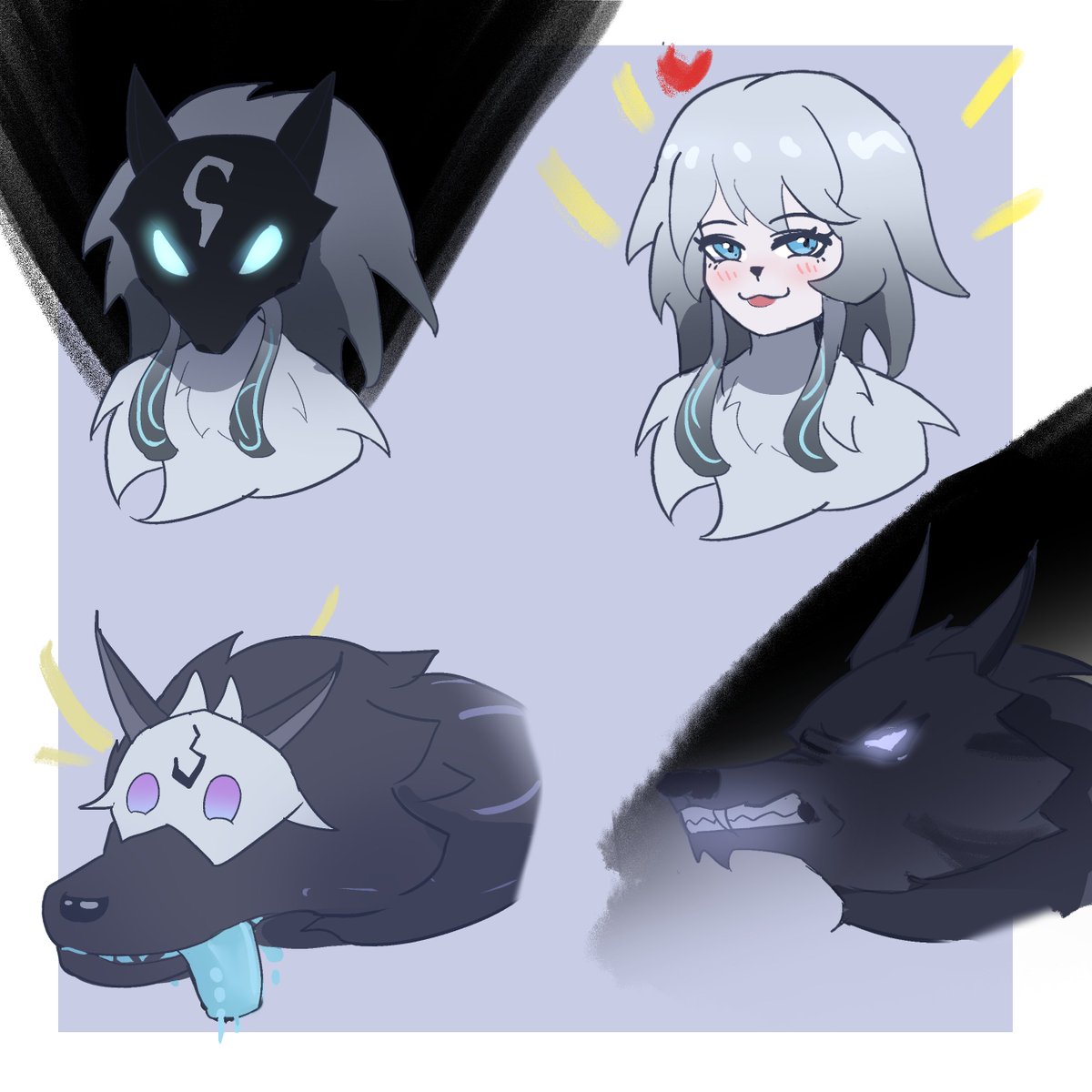YanwenSesame's tweet image. Wearing and Removing Mask
#LeagueOfLegends #kindred