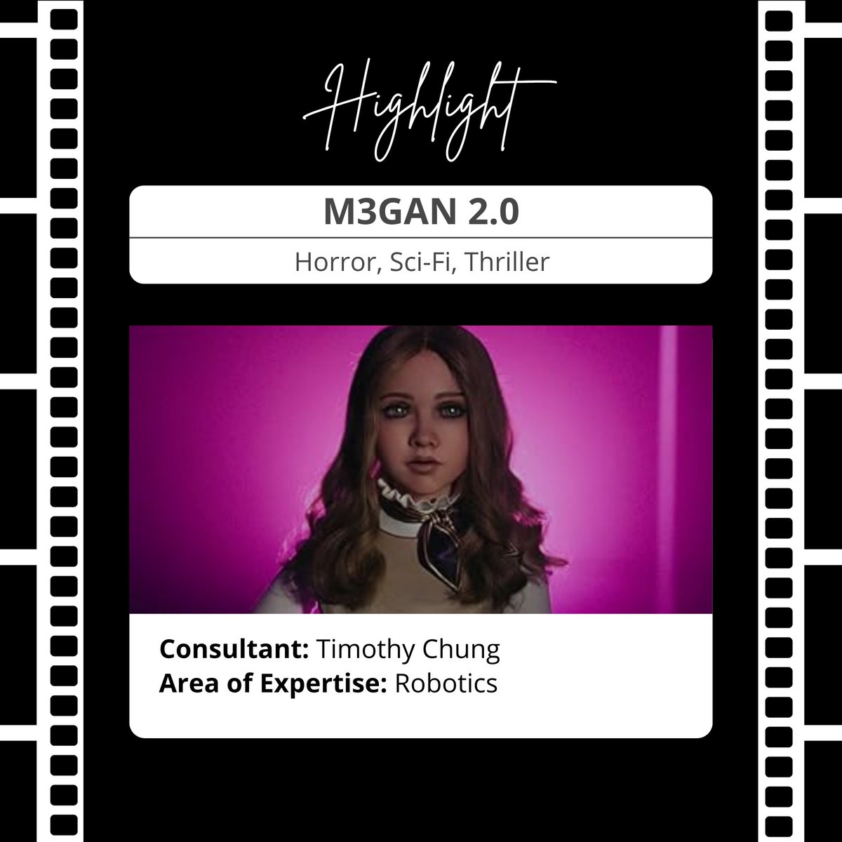 🧠🤖 She’s not just a doll. She’s a case study in robotics. 

<a href="/meetM3GAN/">M3GAN 2.0</a> 2.0—where horror meets high-tech. We connected robotics expert Timothy Chung to the creators to inspire their depictions in the film.

#SciEntEx #M3GAN2 #AIandEthics #ScienceOnScreen #RoboticsInFilm