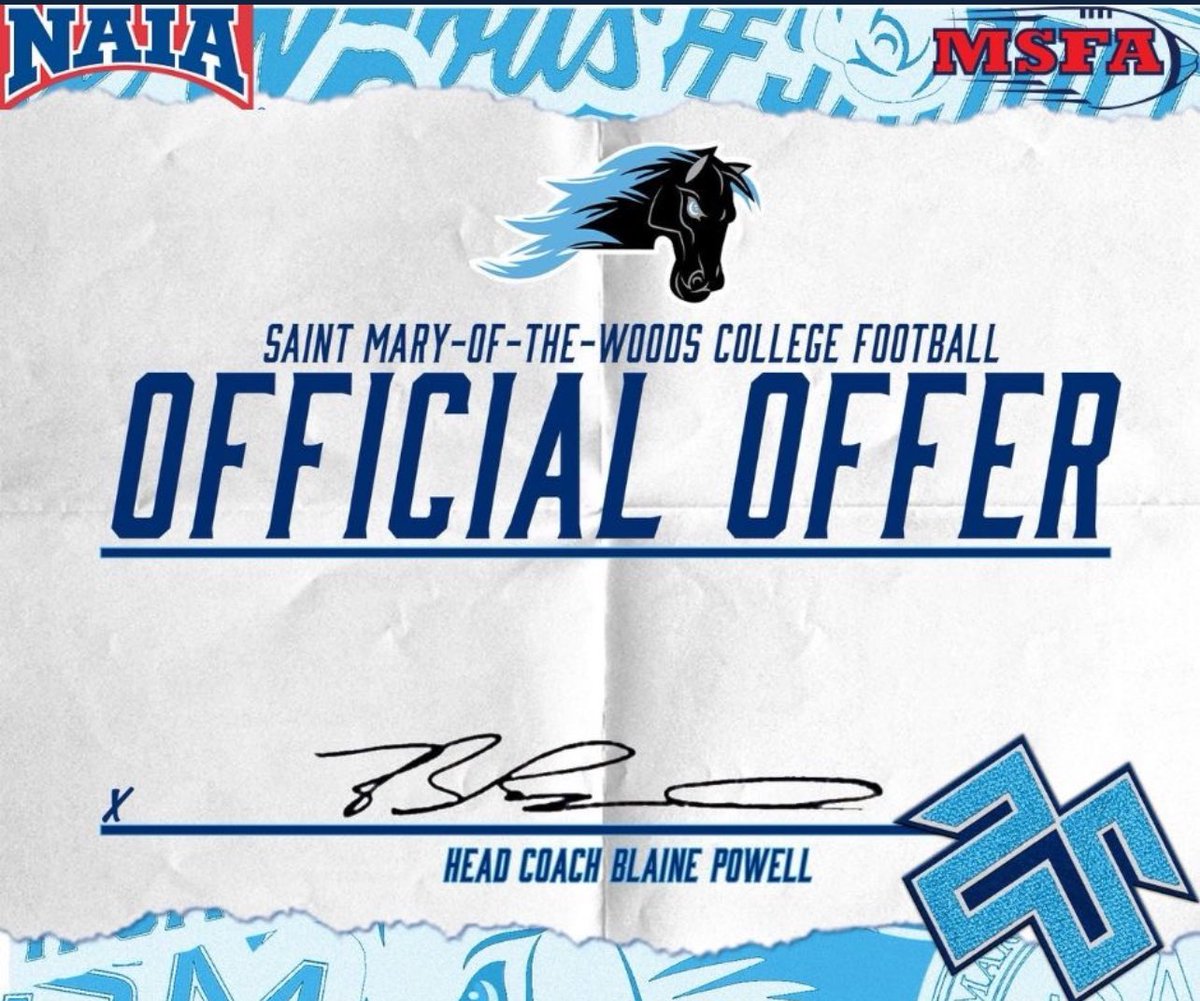 gavinosterman65's tweet image. after a great talk with @CoachRegionDL I have received an offer from St.Mary of the Woods!
@Mr_Meiners
@EastCentralFB
@PrepRedzoneIN
@IndianaPreps