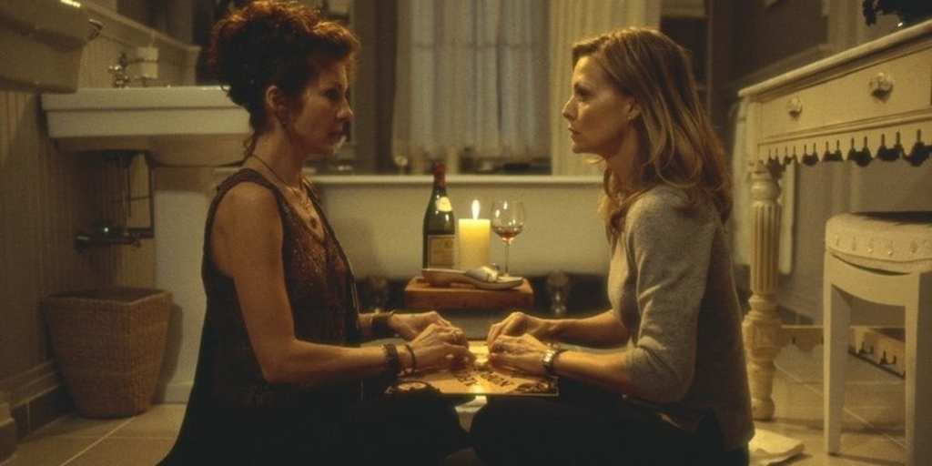 25YearsAgoLive's tweet image. What Lies Beneath, a Robert Zemeckis horror film starring Harrison Ford and Michelle Pfeiffer, is released in theaters.