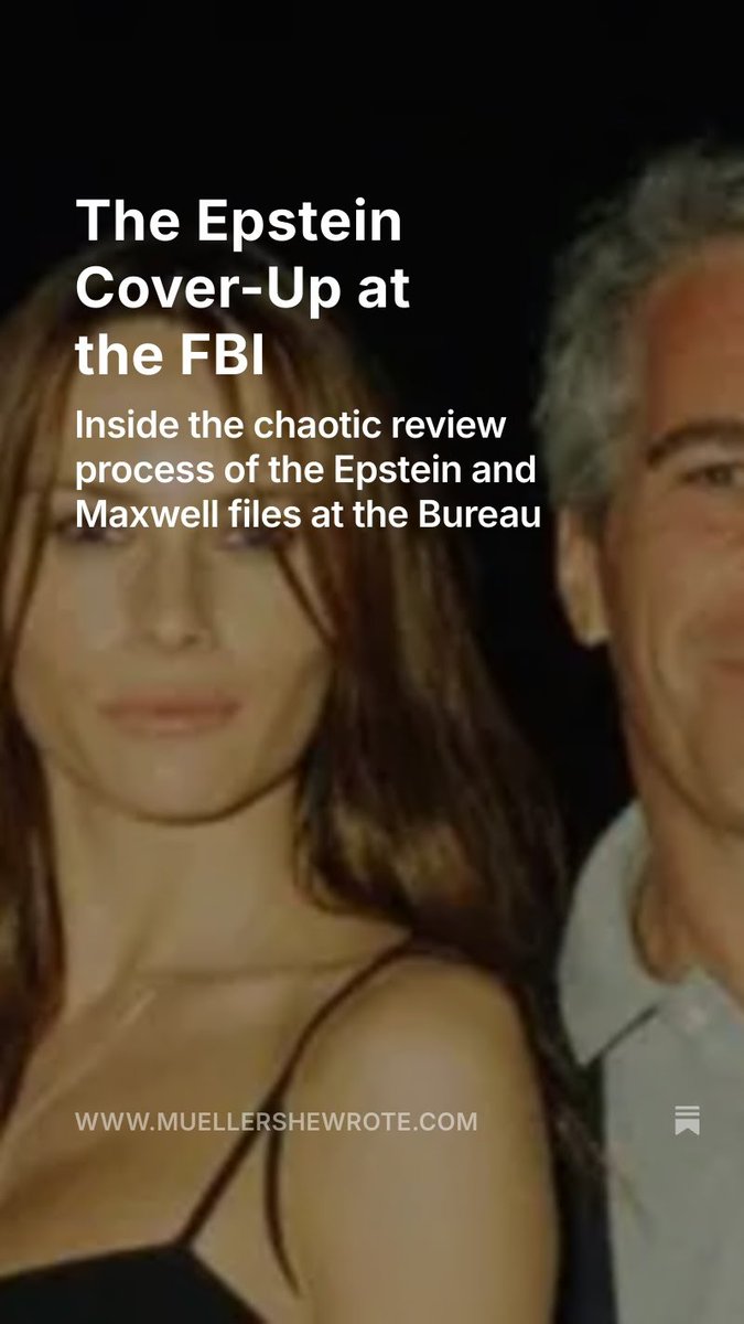 EXCLUSIVE: Not only does an Excel spreadsheet of Trump mentions in the Epstein files exist, but so do training videos explaining how to flag the files for Trump mentions. Plus, the number of people who had access is larger than previously known. My latest:
muellershewrote.com/p/the-epstein-…
