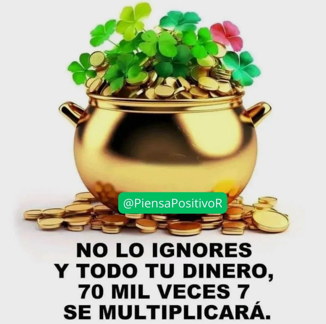 PiensaPositivoR's tweet photo. 🌟✨Vibro en Abundancia🌟✨

✨💰No lo ignores💰✨

🙏💰Decreta: HECHO ESTÁ💰🙏 https://t.co/Z5mlnt18Z1