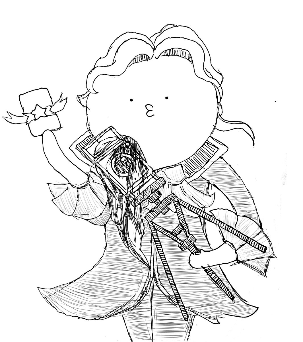 tatataba1129's tweet image. 第五人格コラボ案
ジョゼフ✖️タコピー
