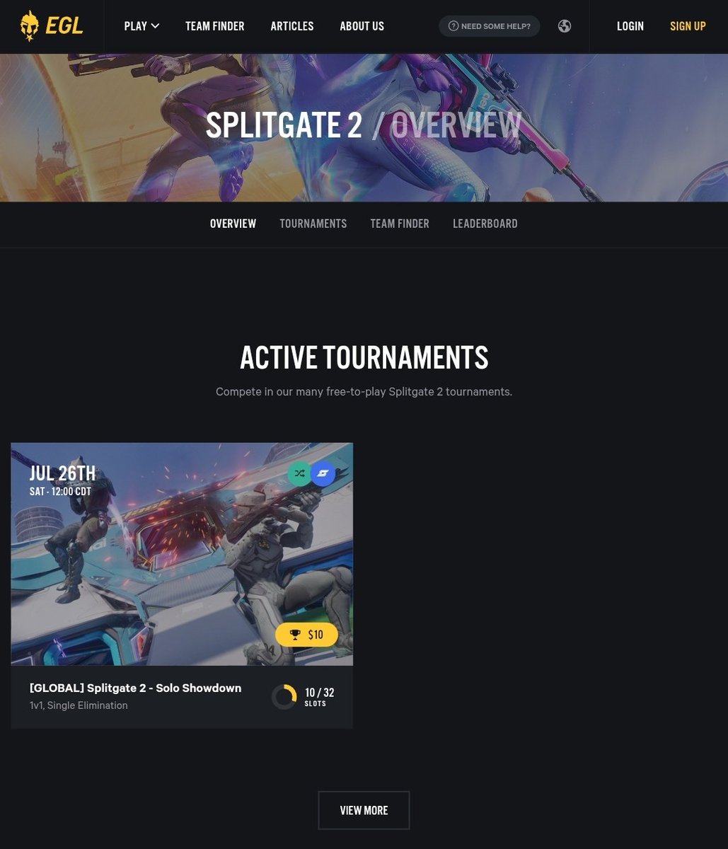 IntelSSL's tweet image. Did you know that there are FREE ENTRY #Splitgate2 tournaments every weekend on @EGL with cash prizes? No? Well, now you do! Go sign up at egl.tv and get to playing!