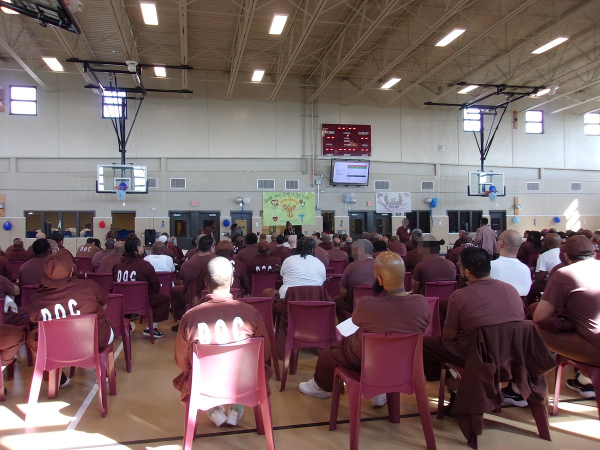 CorrectionsPA's tweet image. SCI Phoenix recently held a Health Fair for employees and inmates, which created a valuable opportunity to promote wellness and education. The event featured expert guests from @foxchasecancer, who provided insightful information on cancer awareness, prevention, and early…