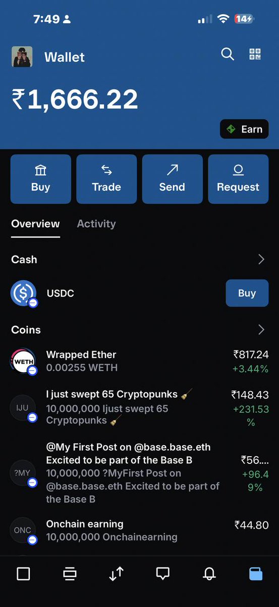 solonoob007's tweet image. Stilll Day 1 with @baseapp . Just 2 Post and my earning increasing.
I got some Codes.
What you all need to do just :-
Just follow
Like
Retweet
I will send 50 codes.