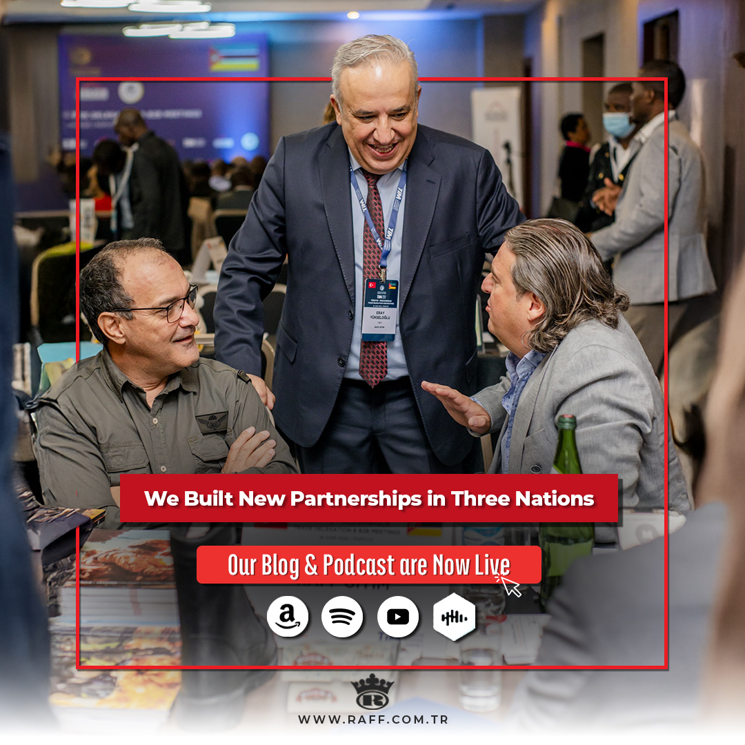 🌍 We built new partnerships in Mozambique, Zambia &amp; Cameroon in June–July 2025. These connections took our defence vision further.

📖 Blog: raff.com.tr/blog-en/we-bui…
🎧 Podcast: youtu.be/pXREX8wdZ9w

#RaffMilitaryTextile #Africa #DefenceIndustry #Export #B2B