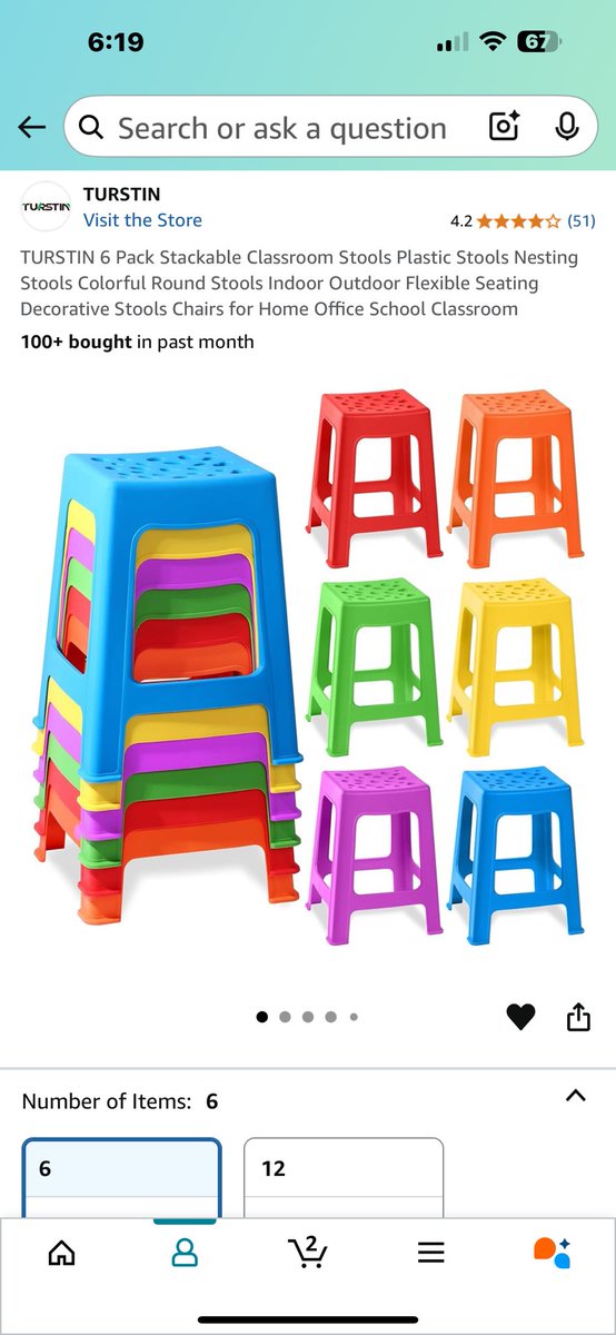 RamosFamily7's tweet image. Good morning! Hoping for a Miracle Monday! ❤️
These stools would be a game changer with my small groups. Right now, I have chairs that don’t fit and the kids are all squished together.
Gift cards will help too! If these are cleared today, I will pay it forward to 5 fellow…