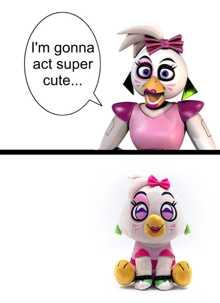 Maxed_Out_Maxie's tweet image. I'm gonna act supercute but with Glamrock Chica! 🐥🎸 #cute #glamrockchica #fnaf #fivenightsatfreddys #securitybreach #meme