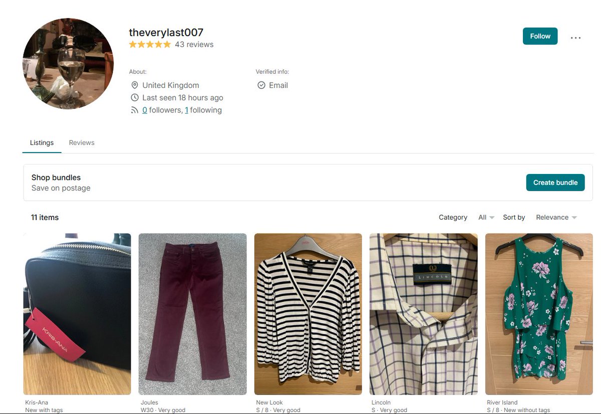 zebchop's tweet image. If you're a vinted user make sure to watch out for this profile as it belongs to Tony