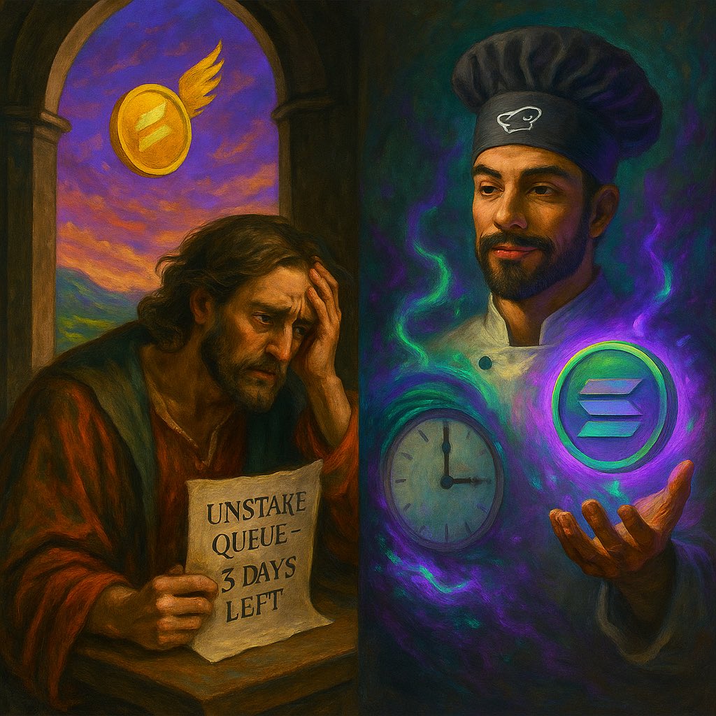 Leader_Slnm's tweet image. That feeling when the alt you waited 3 months for finally pumps…
…and your $SOL is still stuck in the unstake queue.
Been there.
Never again.
Instant Unstake = no regrets. marinadify your bags.