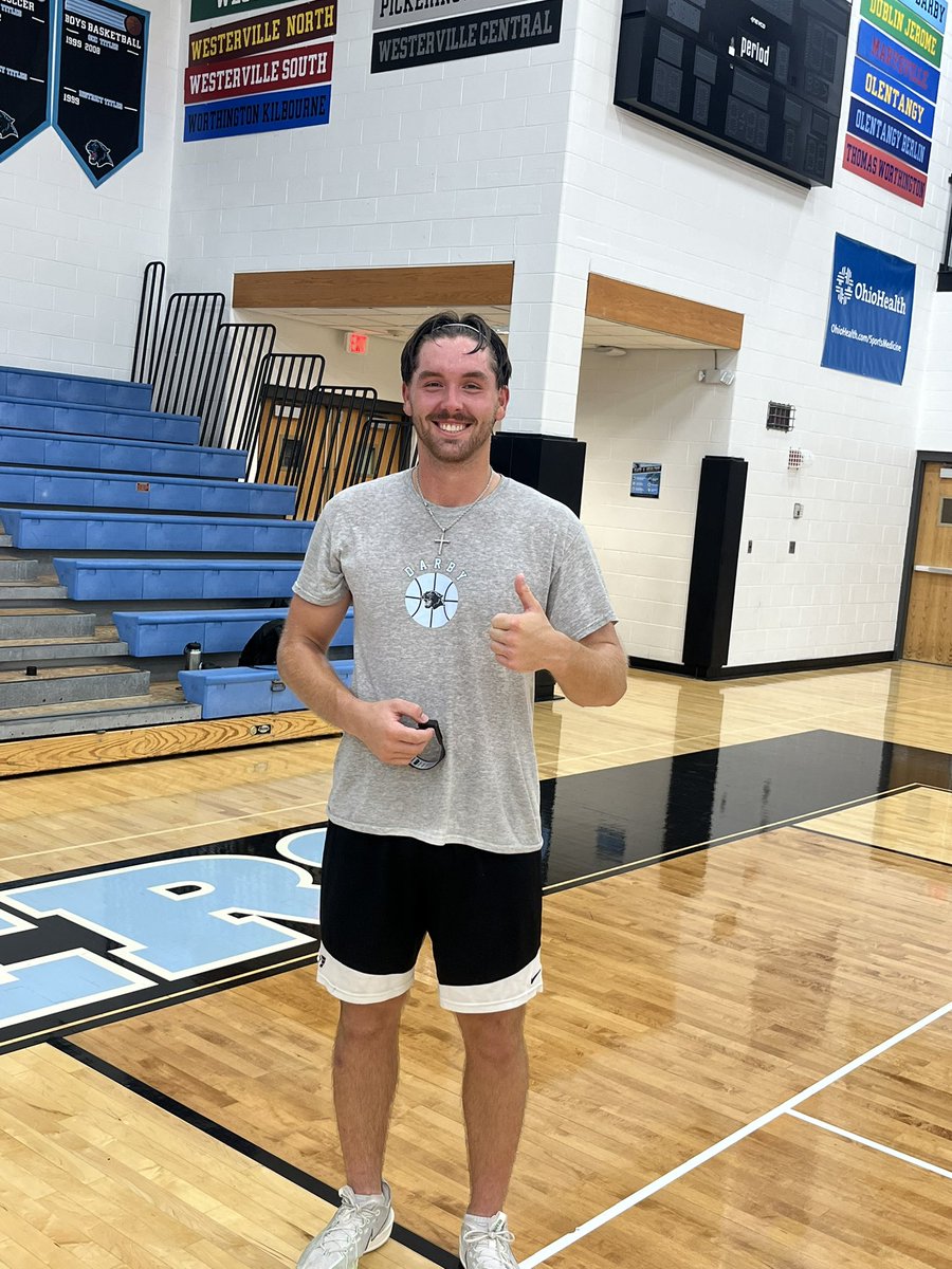DarbyHoops's tweet image. Great to have Cam Gilkerson (all-time leading scorer) back in town training with our guys. He brought great energy to our workout today. Go Panthers!