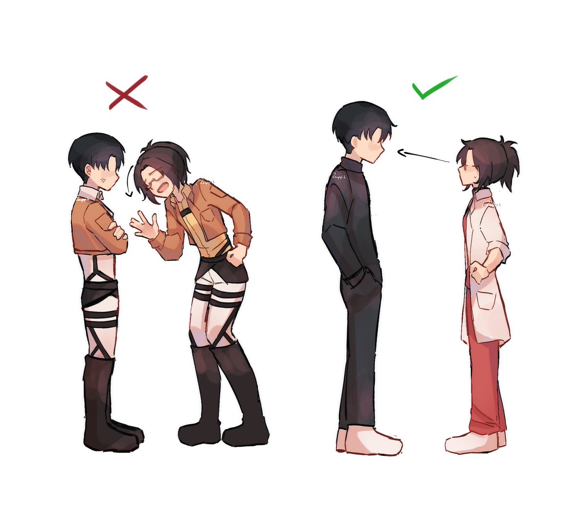 rasp_beryil's tweet image. Levihan in aot vs modern au
.
.
.
#levihan #aot #snk